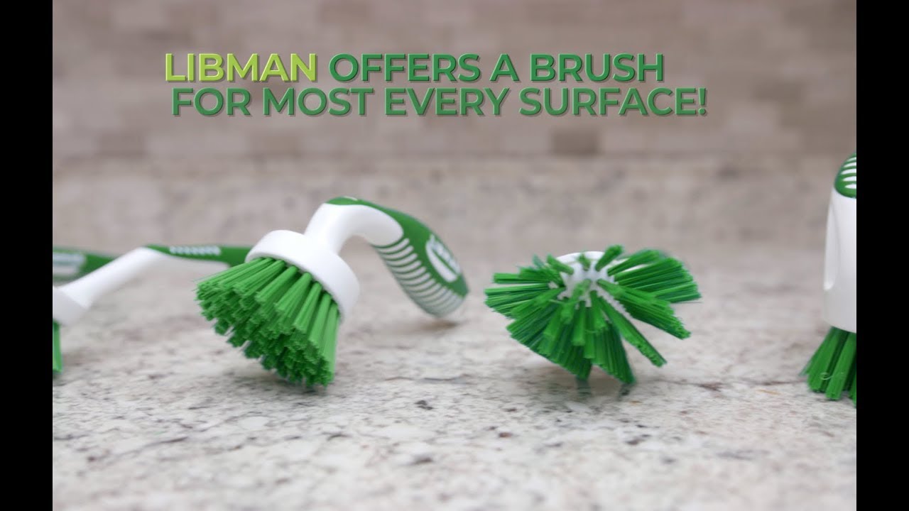 Libman 15 Small Scrub Brush with Ergonomic Handle