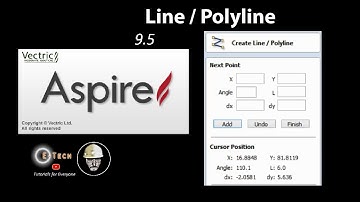 Aspire 9.5- LINE / Polyline Tutorial |  CNC Wood Carving Software