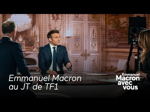 Emmanuel Macron était l&#039;invité de 10 minutes pour convaincre dans le JT de TF1