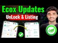 Ecox Network Updates | Ecox Network Token UnLocked | Ecox Network Future | Ecox Network $ECX Listing