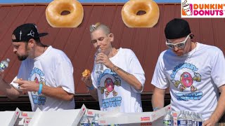 $1000 DUNKIN DONUTS EATING CONTEST | MAN VS. FOOD