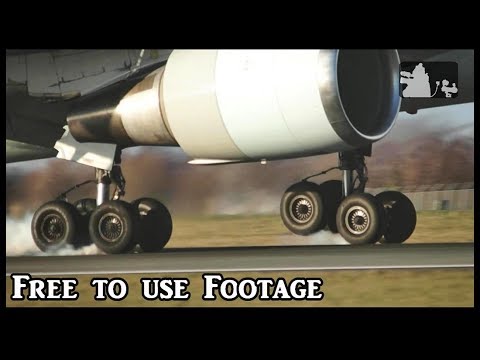 Slow motion landings (Free to use footage) Part 1