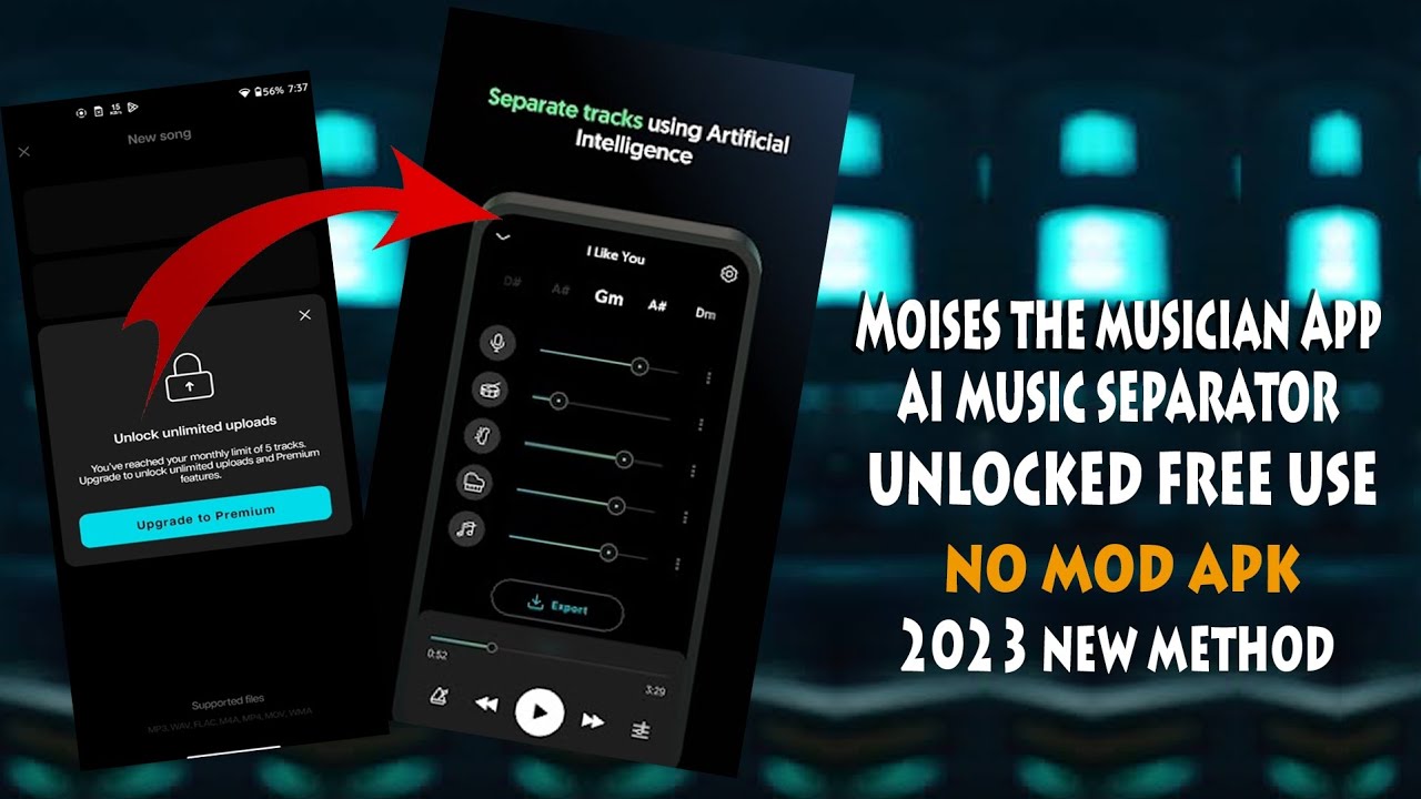 Moises the musicians app Mod unlocked Free use new 2023