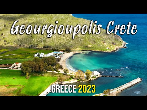 Georgioupolis Crete, an overview from above, Greece 2023