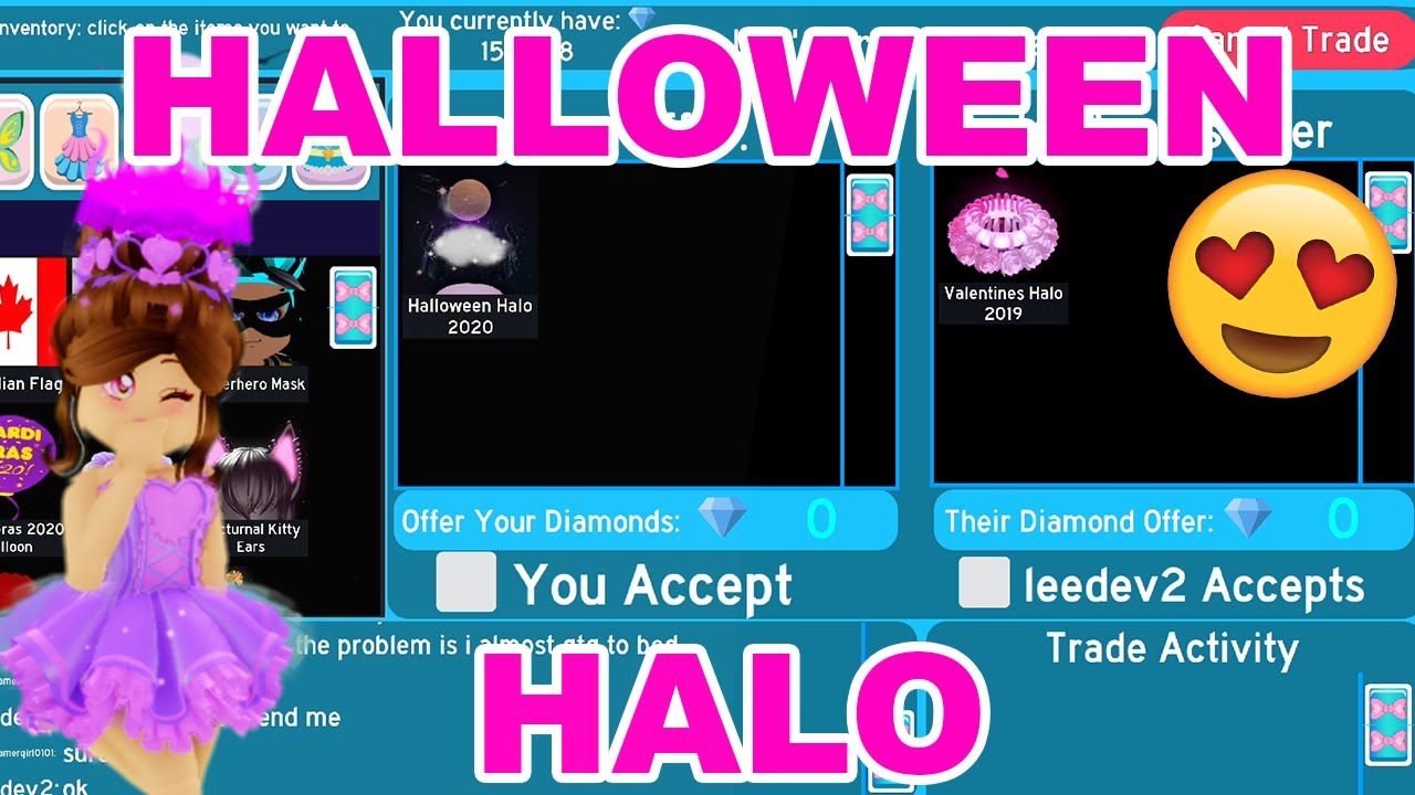 Seeing What Players Trade For Halloween Halo 2020 😍 (Royale High