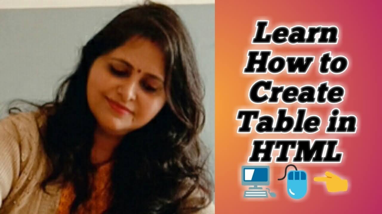 Learn How to create table in html - YouTube
