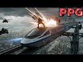 Sky Train Heist: Futuristic High-Speed Battle