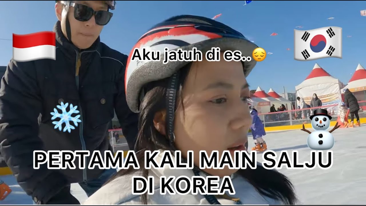 MAIN PROSOTAN ES DAN ICE SKATING DI KOREA🥰🇰🇷 (SAYANGNYA SALJUNYA BUATAN🥴)