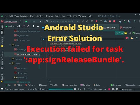 Android Studio Error Solution, Execution failed for task ':app:signReleaseBundle'.