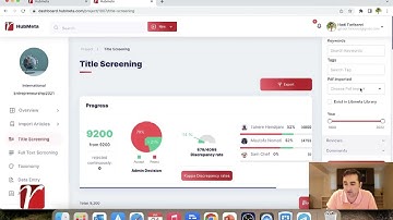 3-7 How to do a systematic review or a meta-analysis with HubMeta: Using filters in screening