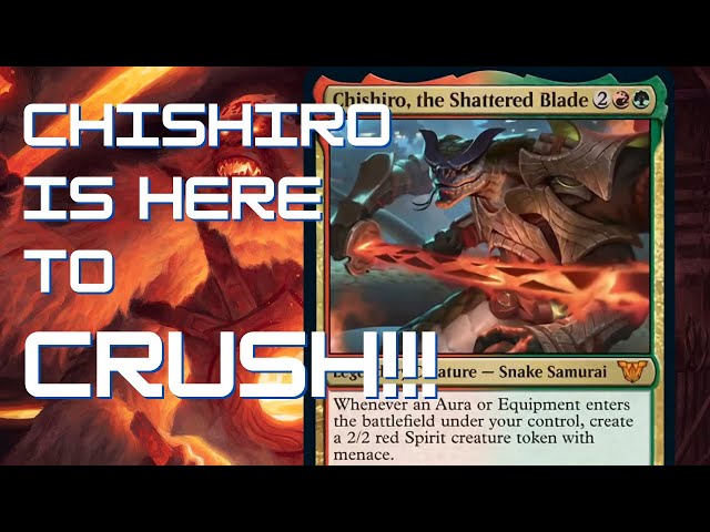 What are the best EDH cards Chishiro, the Shattered Blade? | Powering Up  Upgrades Unleashed - YouTube
