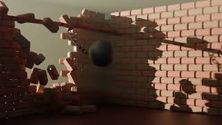 Blender brick wall test