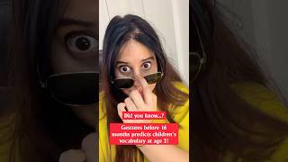 Here are 16+ gestures to look for before age 2