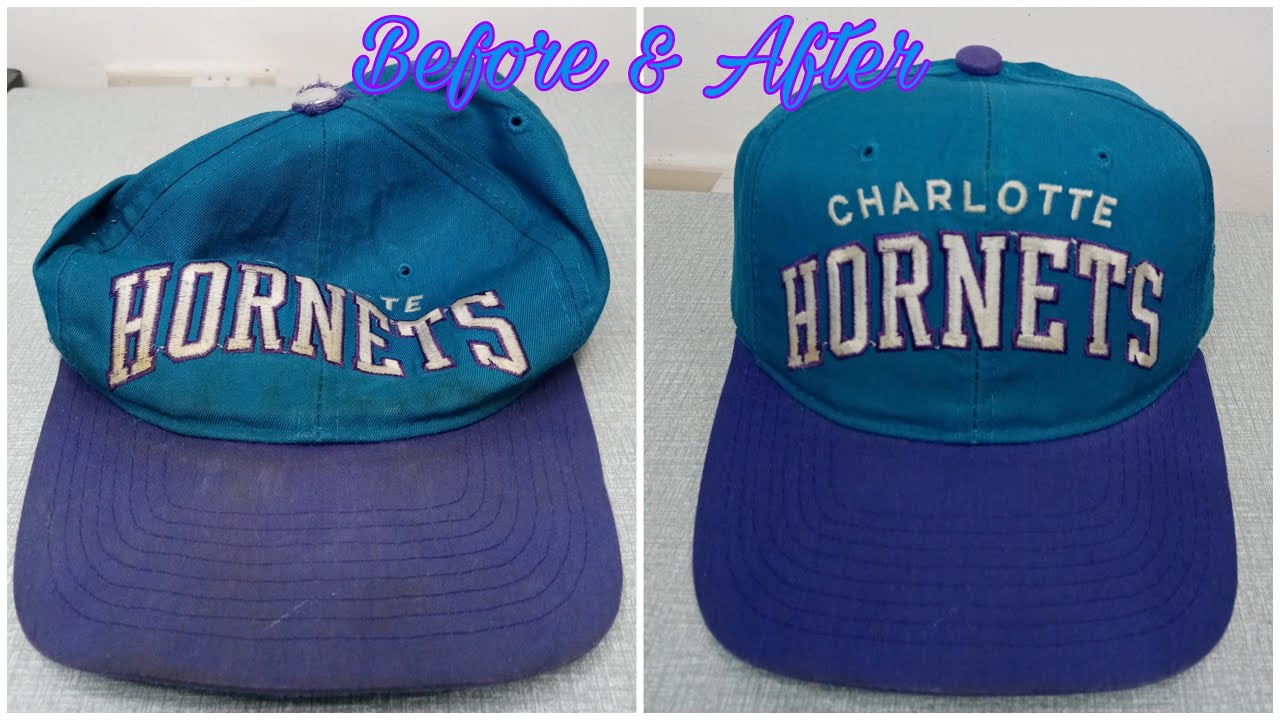 Vintage Charlotte hornets arch snapback cap by starter restoration