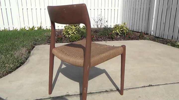 Vintage Danish Modern JL Moller Chair Refinish Par...