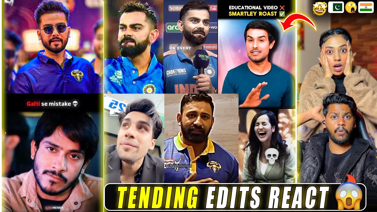Reaction on Trending Lafda edits 🔥 | Dhruv Rathi vs Elvish😱
