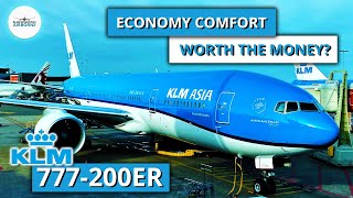 KLM review: Boeing 777 economy comfort experience to Dubai