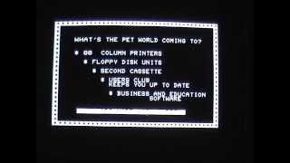 1977 Commodore PET 2001 Computer Demo
