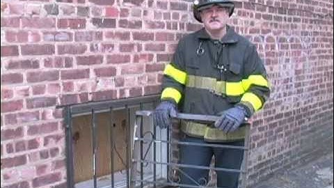 FIREFIGHTER UNIVERSITY - REMOVING  METAL GATES & SECURITY BARS.