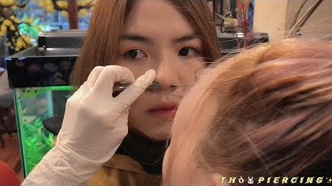 Xỏ vách ngăn mũi bằng ống có đỡ đau hơn là xỏ bằng kẹp không ? " Septum Piercing "