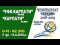 "УФК-Карпати" Львів (U-16) - "Карпати" Львів (U-16) 0:2 (0:0). Гра