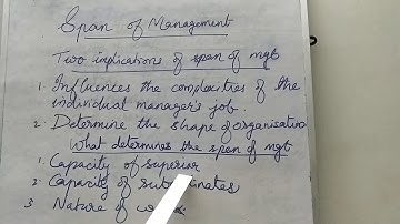 +2COMMERCE UNIT -1 SPAN OF MANAGEMENT