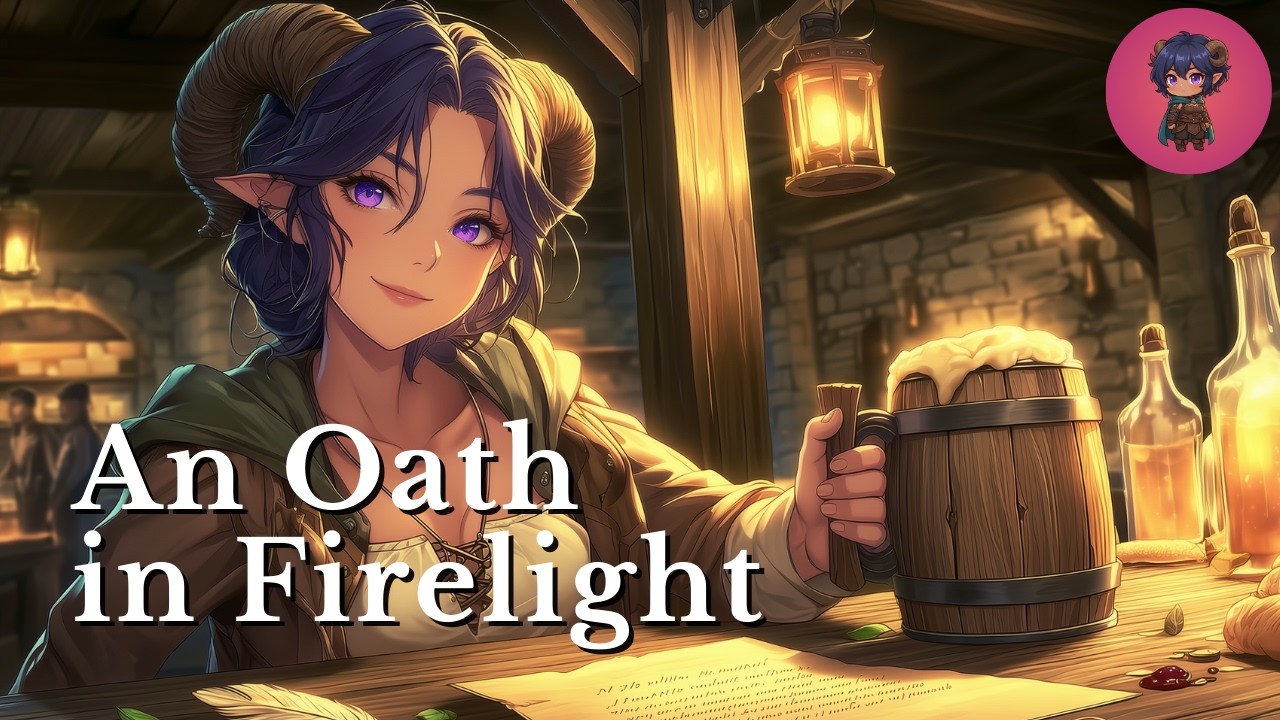 An Oath in Firelight | Medieval Tavern Song (Lyrics Video)