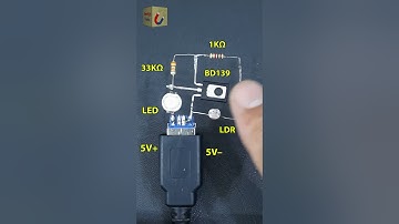Automatic Night Light Circuit Using LDR #shorts