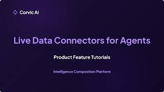 Live Data Connectors for Agents — S3 Walkthrough