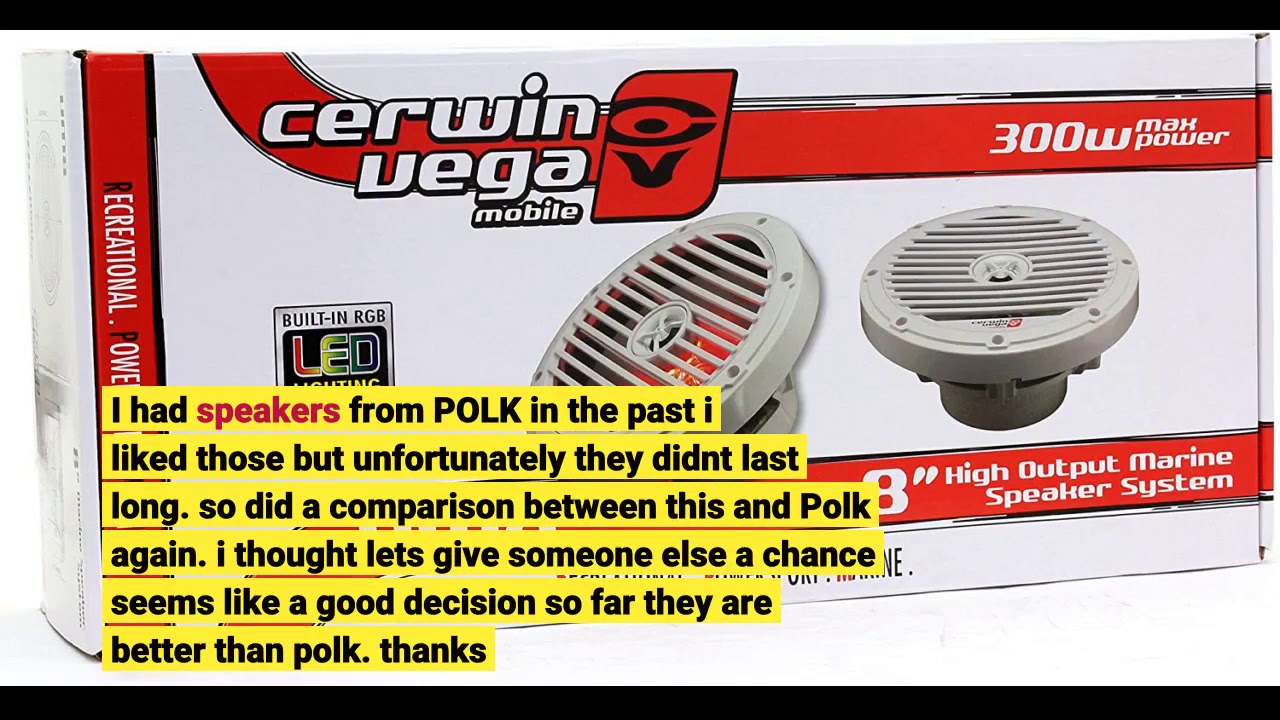 Cerwin-Vega V465 Vega 6.5IN 2WAY Coax SPKR-Set of 2 15.00in Black x 8.10in x 4.30in.