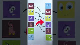 Sadness anger fear disgust joy (Inside out 2)matching puzzle #viral #art #shorts #insideout2