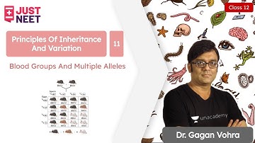 Blood Group & Multiple Allele | Principle of Inheritance & Variation L11 | Class 12 | Dr Gagan Vohra