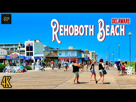 Rehoboth Beach Boardwalk & Rehoboth Ave [4K]