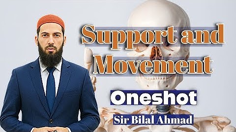 Support and Movement in Oneshot | Sir Bilal Ahmad | MDCAT/NUMS Biology Syllabus 2025