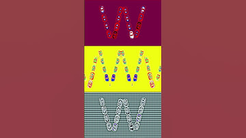 LEARN LETTER (W) TRANSFORM IN CAR EFFECTS COMPILATION (Sponsored BY; Preview2RandomEffects) #shorts
