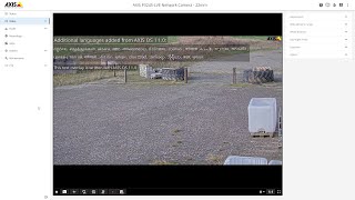 AXIS OS update - Added support for language scripts and new font for overlays