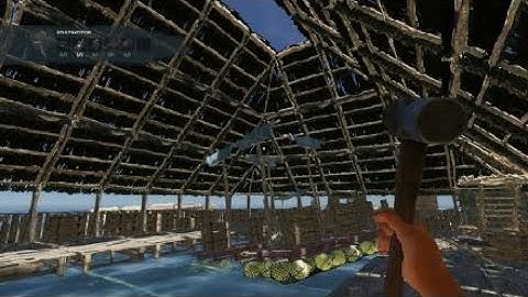 Stranded Deep, how to build a cliff base using clay brick (Part 9) + a boat shed