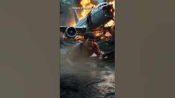 Plane Crash in the Jungle – One Survivor, One Chance #shorts #short #ai