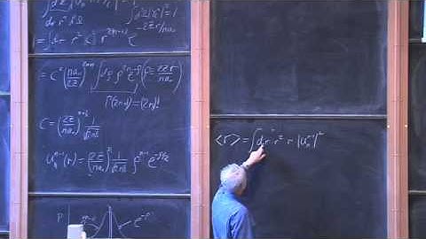027 Hydrogen part 3 Eigenfunctions