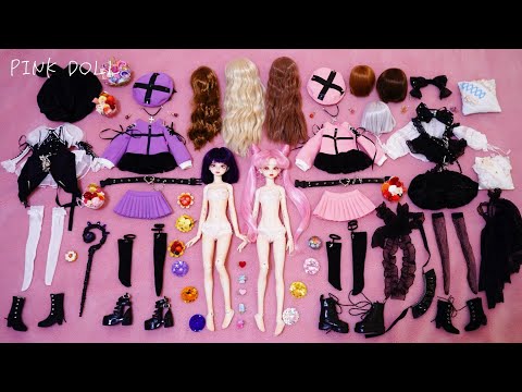 Sailor Moon Black Lady & Hotaru Saturn Dress Up BJD DOLL 