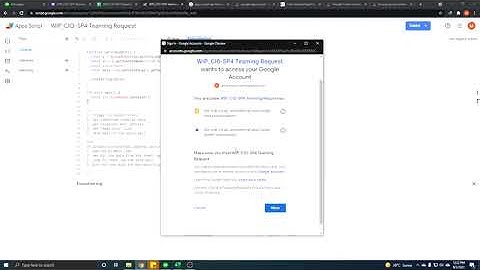 Google Apps Script Access Permission