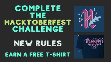 (MAJOR UPDATE) Complete Hacktoberfest 2020 to earn a free T-Shirt | For Beginners