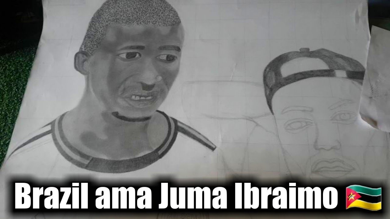 Desenhei Juma Ibraimo 🇲🇿 com isac silva 🇧🇷 Volte sempre isac isaler 2021
