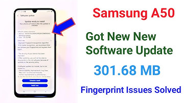 Samsung A50 Got New Software Update With Fingerprint  Issue Solution and Performance Improved