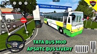 Bus Simulator Indonesia ~ TATA Bus Mod - APSRTC Bus Livery - Android Gameplay FHD #564
