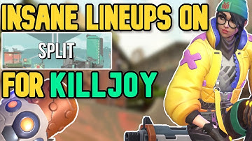 Killjoy - BEST NEW Turret/Nanoswarm Grenade Lineups on Split!