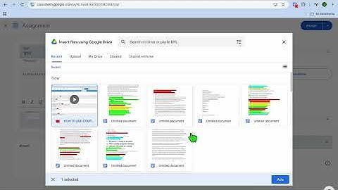 HOW TO UPLOAD VIDEO FROM GOOGLE DRIVE TO GOOGLE CLASSROOM