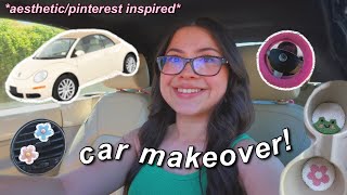 CLEAN + DECORATE MY CAR with me!