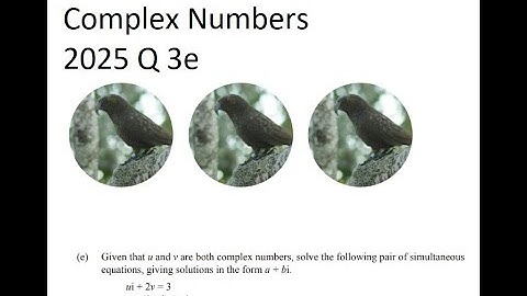 Level 3 Complex 2025 Q3e Sim Eqns