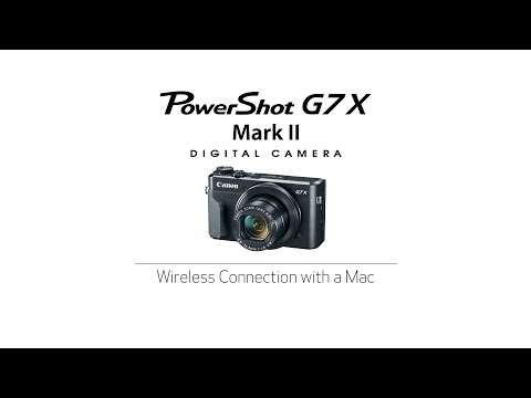 PowerShot G7 X Mark II - Wireless Connection with a Mac